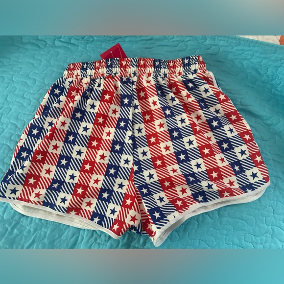 New with tags, American, USA flag athletic shorts, size medium Jess Lea - Picture 2 of 3